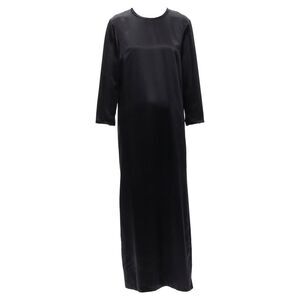 Alexander Wang satin minimal classic crew neck / sleeves dress